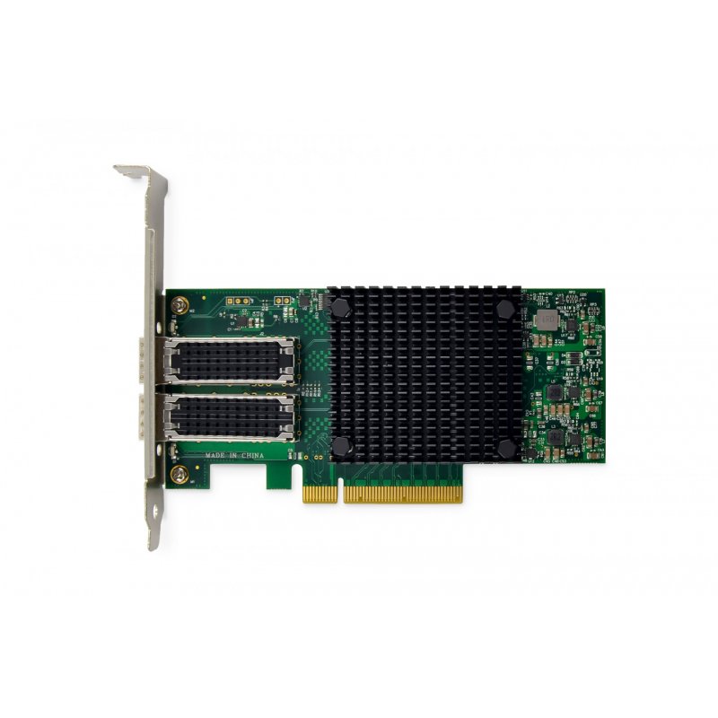 Digitus 2 port 25 Gigabit Ethernet network card, SFP28, PCI Express, Mellanox chipset