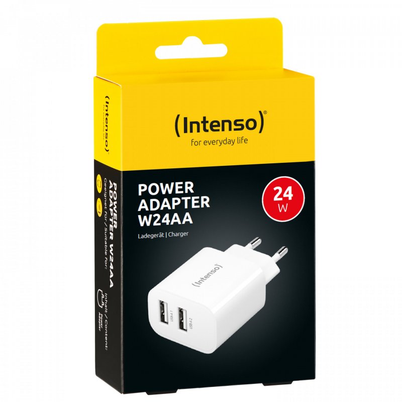 Intenso POWER ADAPTER 2XUSB-A/7802412 Universal White AC Indoor