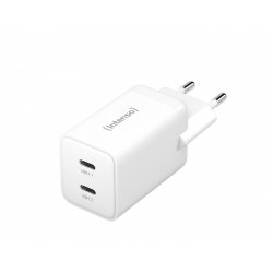 Intenso POWER ADAPTER 2XUSB-C GAN/7804012 Universal White AC Fast charging Indoor