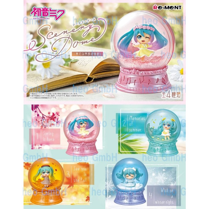 Hatsune Miku assortiment boules de neige Scenery Domes (4)