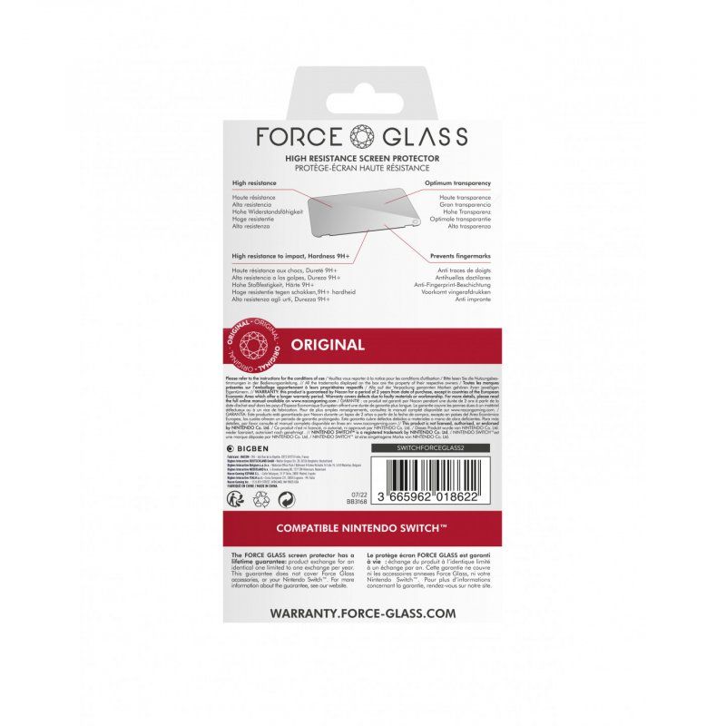 NACON Switch Force Glass Protecteur d'écran