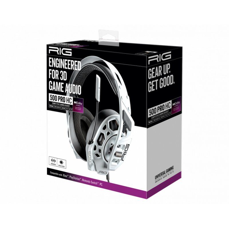 STOCK1 - NACON RIG 500 PRO HC GEN2 Casque Avec fil Arceau Jouer Blanc