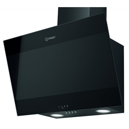 Indesit IHVP 6.6 LM K cooker hood Wall-mounted Black 647 m³/h B
