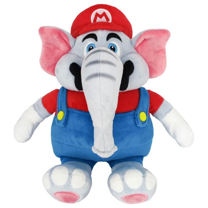 SUPER MARIO WONDER - Mario Eléphant - Peluche 27cm
