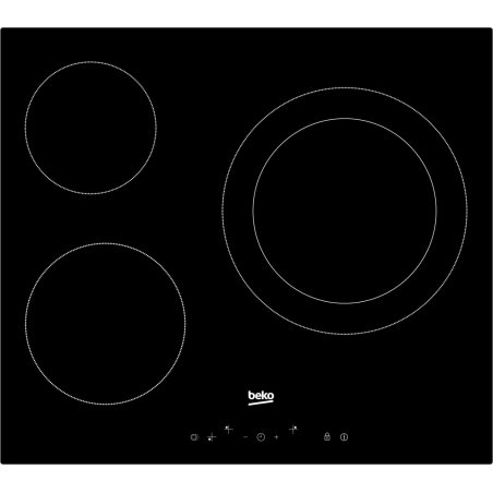 Beko HIC63402T hob Black Built-in Ceramic 3 zone(s)