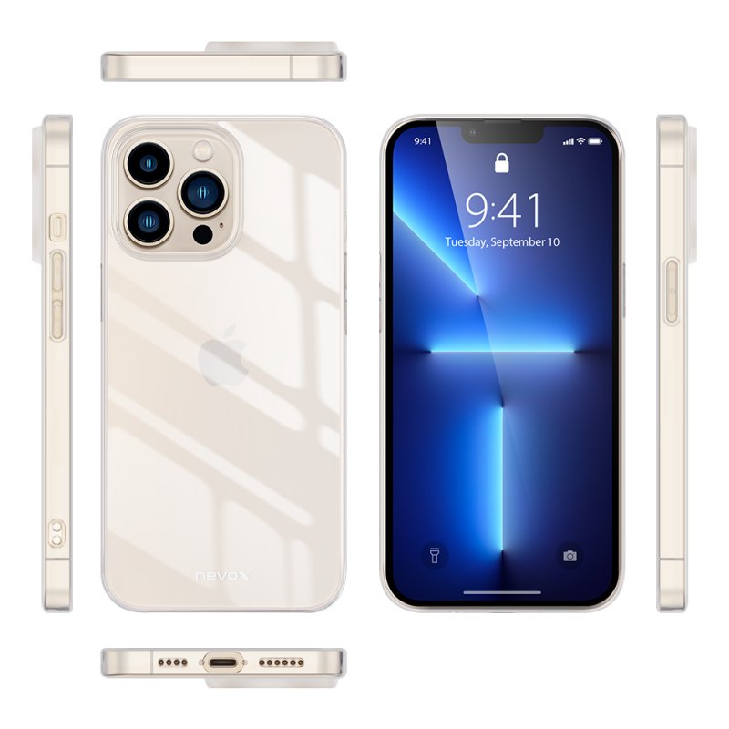 nevox StyleShell Flex mobile phone case 17 cm (6.7") Cover Transparent