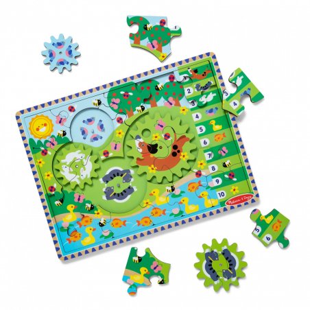 Melissa & Doug Animal Chase I-Spy Jeu de puzzle 24 pièce(s) Ferme