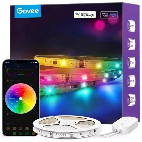 STOCK2 - Govee - RGBIC Basic Wi-Fi Bluetooth LED Strip Lights (5 Meter)
