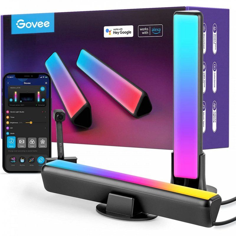 Govee DreamView P1 Panneau intelligent Wi-Fi/Bluetooth Noir