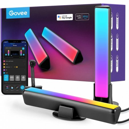 STOCK1 - Govee DreamView P1 Panneau intelligent Wi-Fi/Bluetooth Noir