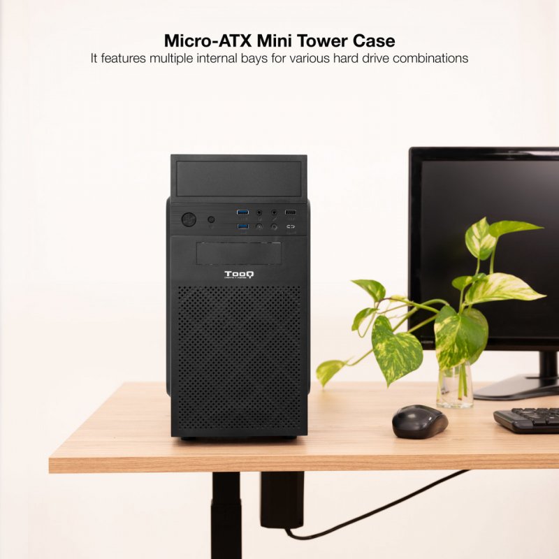 TooQ TQC-4701U3C-B computer case Mini Tower Black