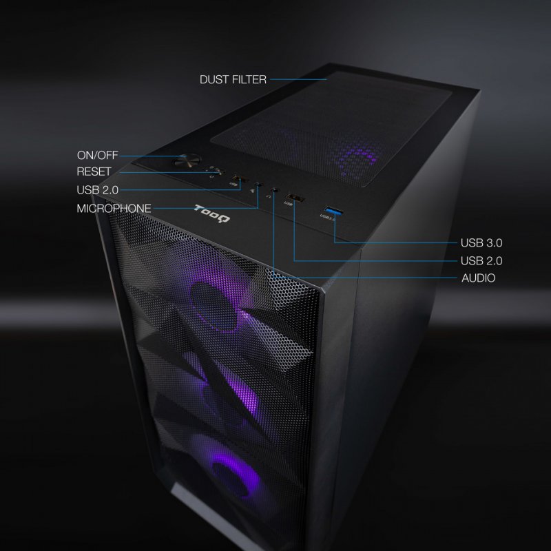 TooQ Seizure Mini Tower Black