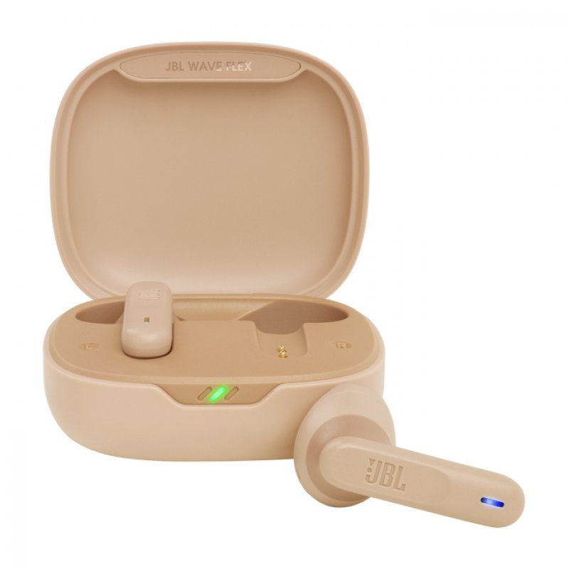 JBL Wave Flex Casque True Wireless Stereo (TWS) Ecouteurs Appels/Musique/Sport/Au quotidien Bluetooth Beige