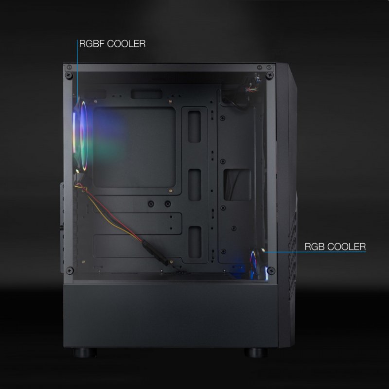 TooQ Biohazard Midi Tower Noir