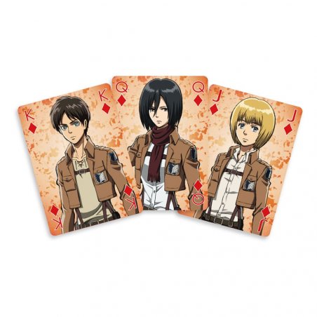 Attack On Titan jeu de cartes à jouer