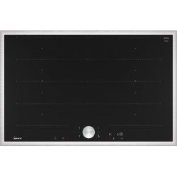 Neff T68STY4L0 plaque Noir, Acier inoxydable Intégré 80 cm Plaque avec zone à induction 4 zone(s)