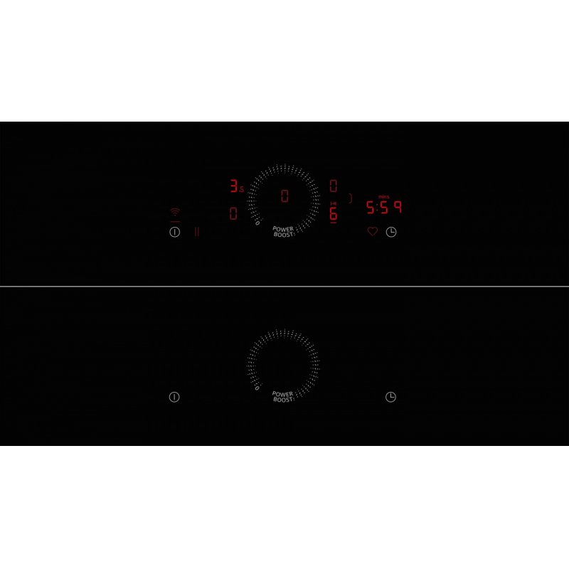 Neff T58SHW1L0 plaque Noir, Acier inoxydable Intégré 80 cm Plaque avec zone à induction 5 zone(s)