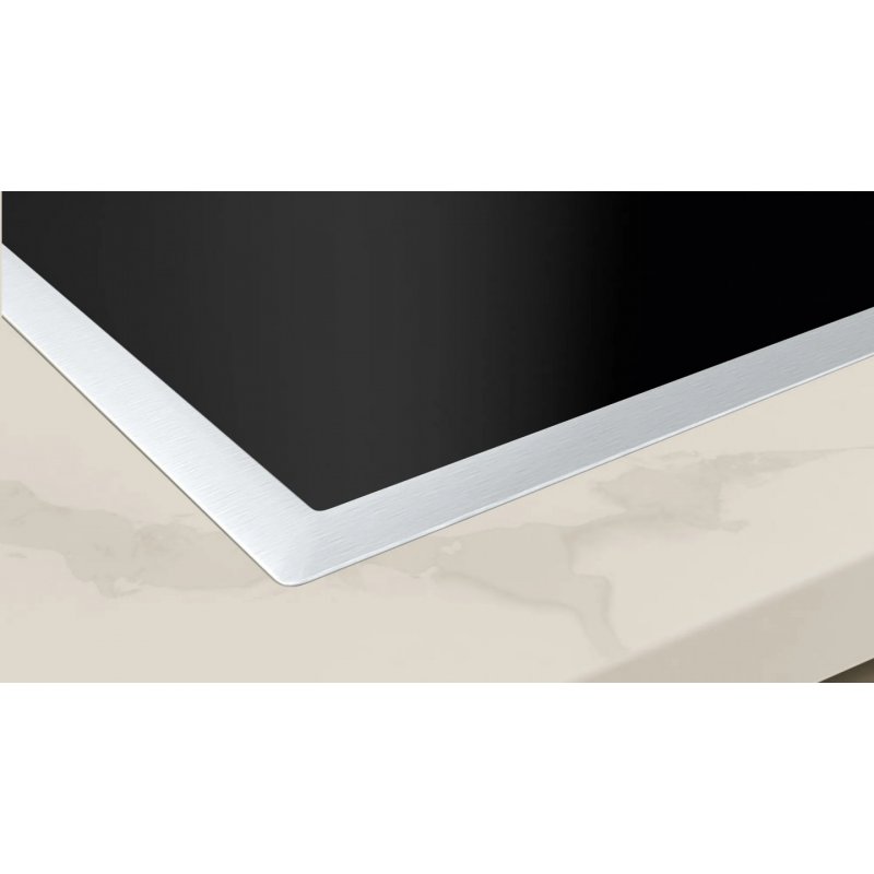 Neff T58SHW1L0 plaque Noir, Acier inoxydable Intégré 80 cm Plaque avec zone à induction 5 zone(s)