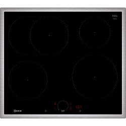 Neff T56SHF1L0 hob Black, Stainless steel Built-in 60 cm Zone induction hob 4 zone(s)