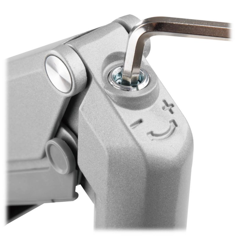 Tripp Lite DDR1732SAL Single-Display Gas Spring-Arm Desktop Clamp or Grommet for 13” to 34” Displays - USB and