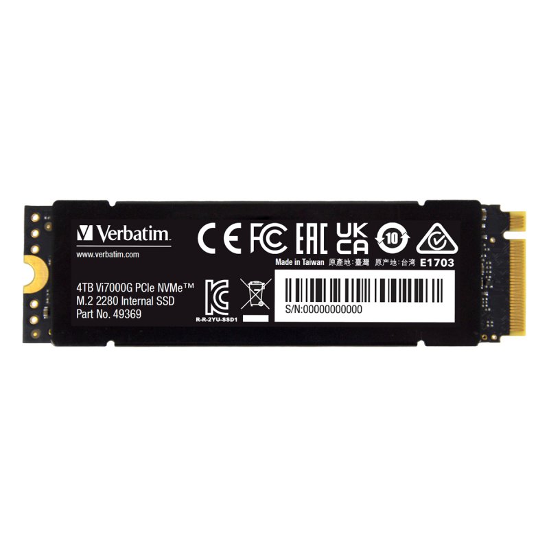 Vi7000 PCIe NVMe M.2 SSD 4TB