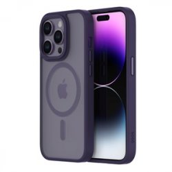 COQUE HYBRID SOFT AVEC SNAP IPHONE 14 PRO VIOLET
