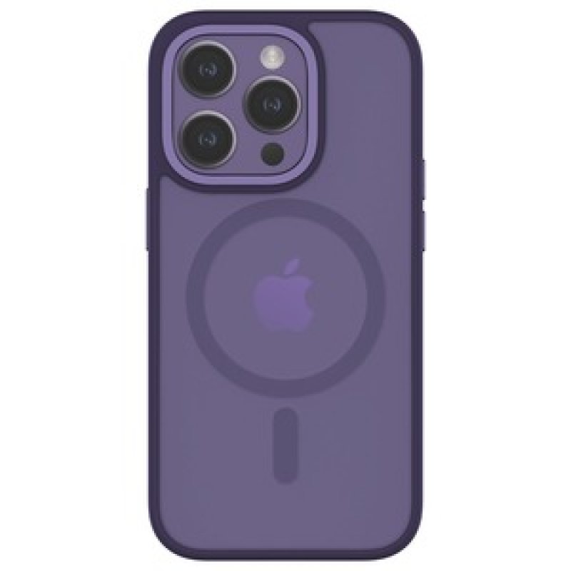 COQUE HYBRID SOFT AVEC SNAP IPHONE 14 PRO VIOLET