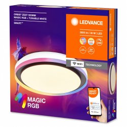 Ledvance - SMART Orbis Zest Magic - 3800lm, 38W, WiFi, RGB 827-865, 500mm Black/White