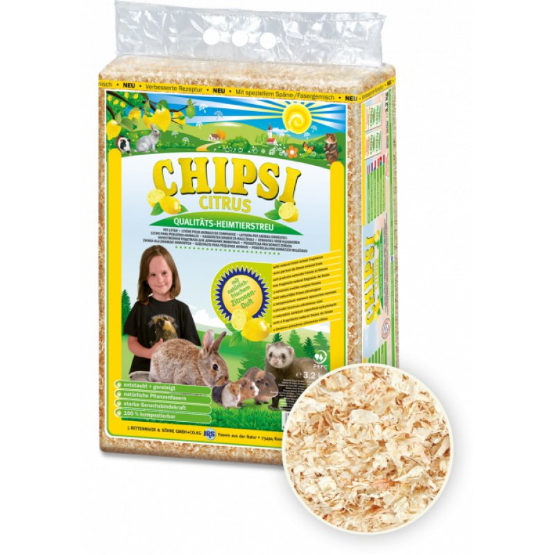 JRS Petcare - Chipsi Citrus Bedding shavings 3.2kg - (400297300071)