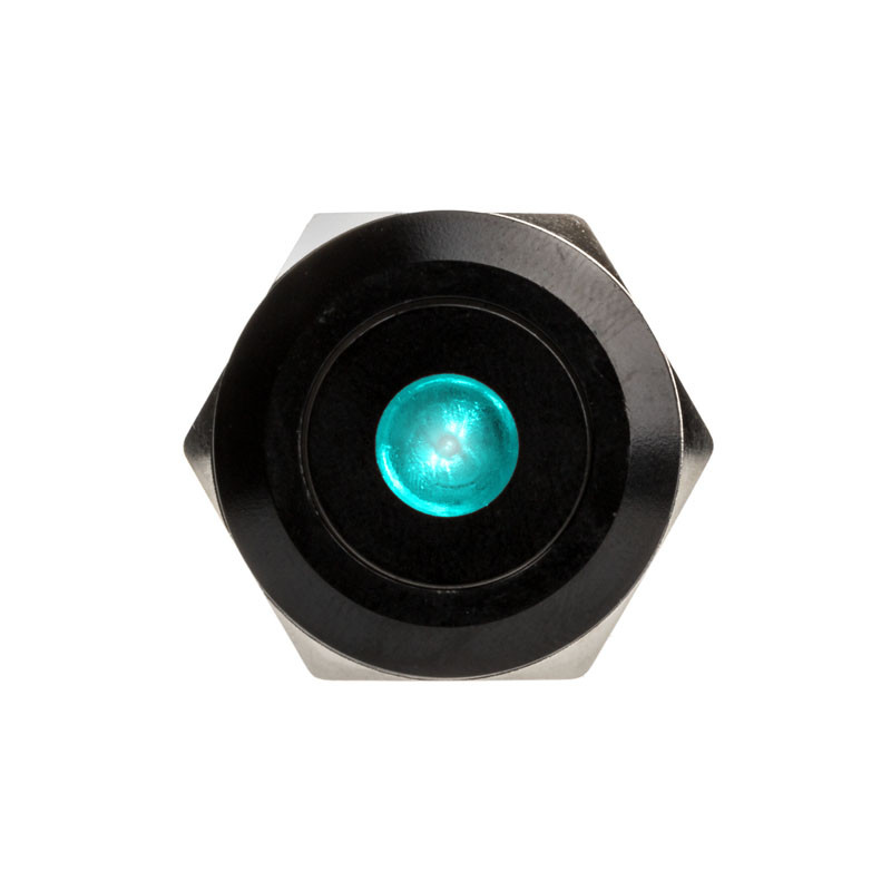 DimasTech compatible Vandalismusschalter/-taster 22mm, Blackline Dot - RGB