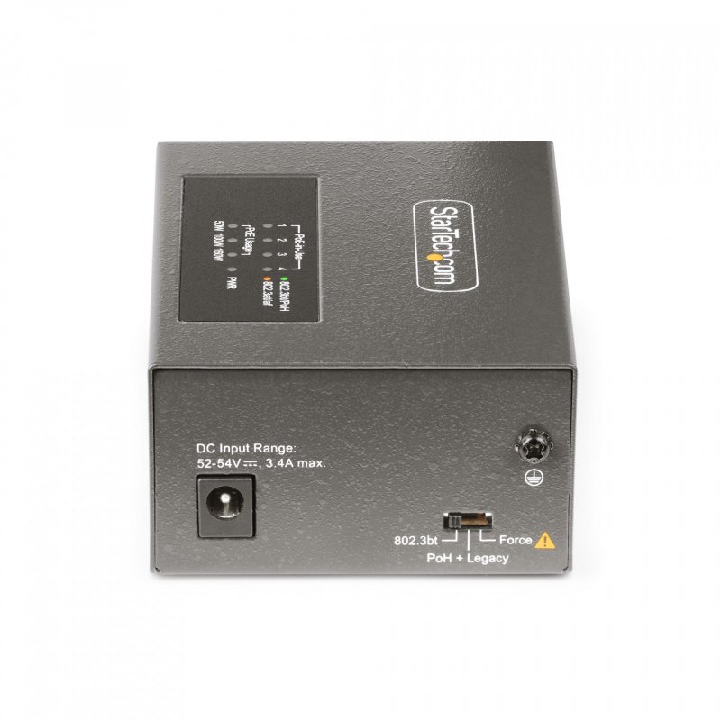 StarTech.com 4-Port Multi-Gigabit PoE Injector, 5/2.5G Ethernet (NBASE-T), PoE/PoE /PoE (802.3af/802.3at/802.3bt),