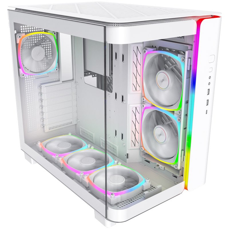 Montech KING 95 PRO Midi-Tower, Tempered Glass, ARGB - weiß