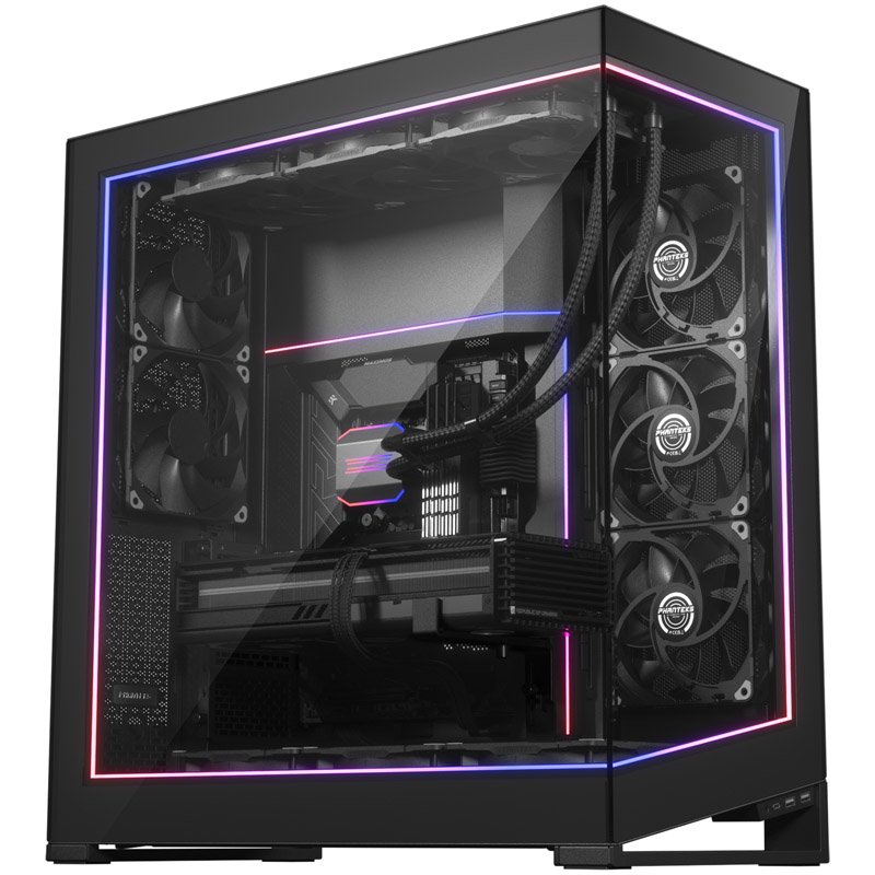 PHANTEKS NV9 Premium DRGB Kit Power-Hub, 3x für Außenrahmen, 1x Mainboard Kabel-Cover - schwarz