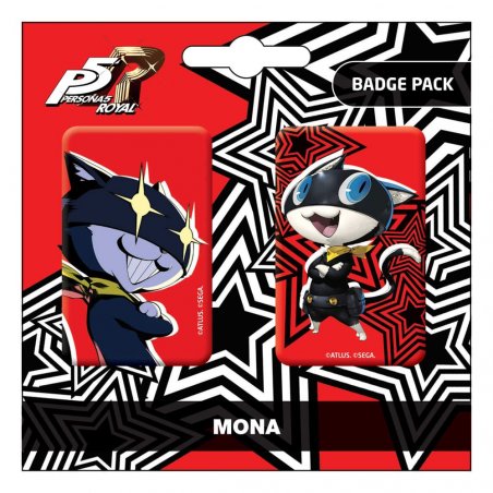 Persona 5 Royal pack 2 pin's Mona / Morgana