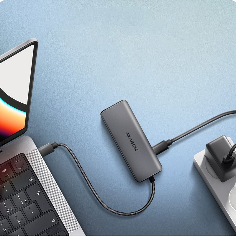 AXAGON HMC-5H8K 2x USB-A, 1x USB-C, 8K HDMI, USB 3.2 Gen 1 hub, PD 100W, 15cm USB-C cable