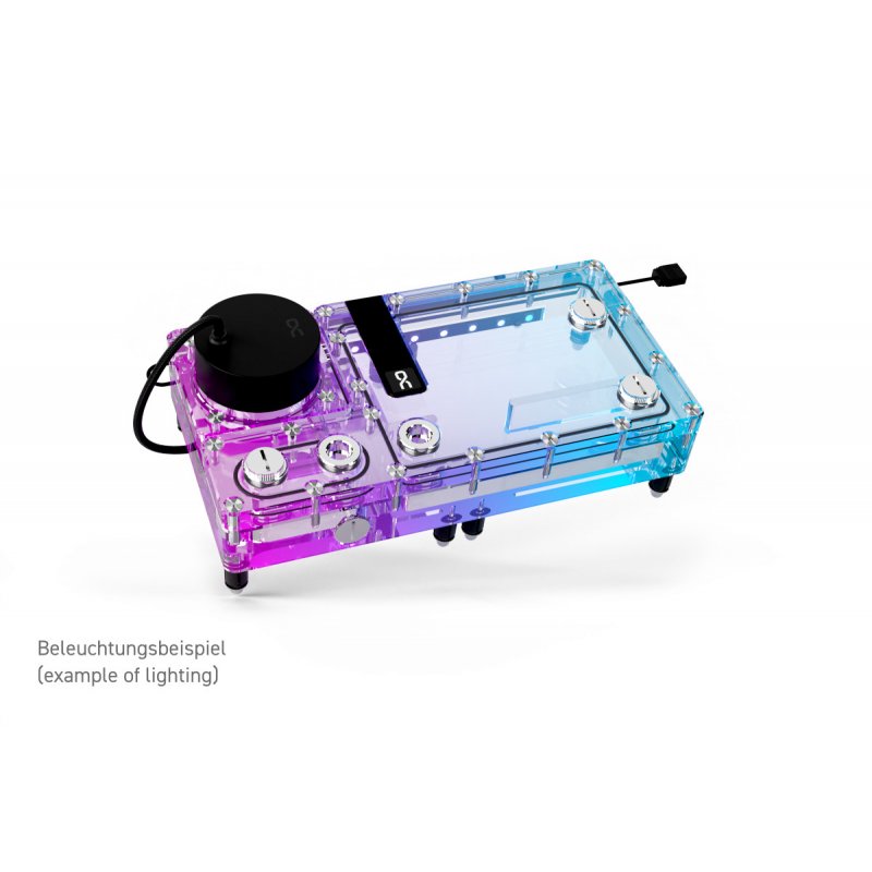 Alphacool Core Flat Reservoir 240 Right mit VPP Apex Pumpe