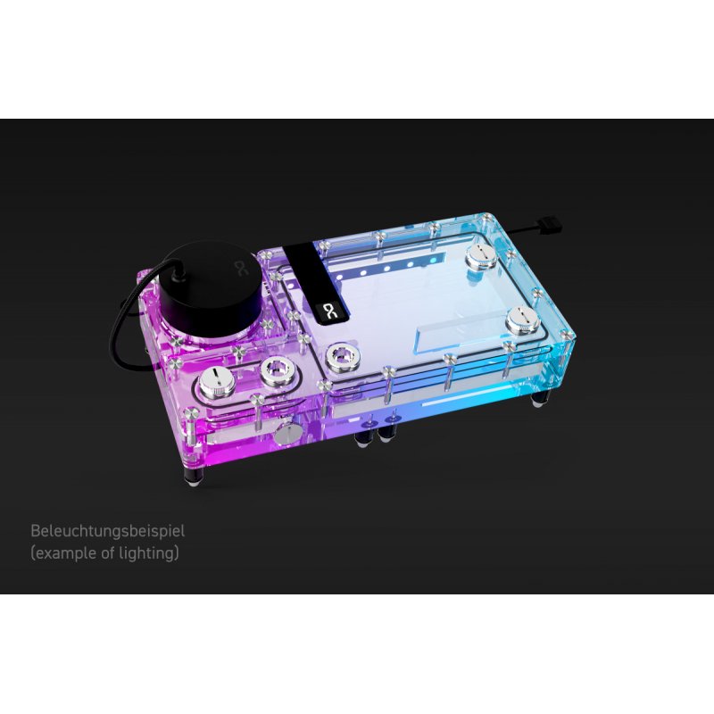 Alphacool Core Flat Reservoir 240 Right mit VPP Apex Pumpe