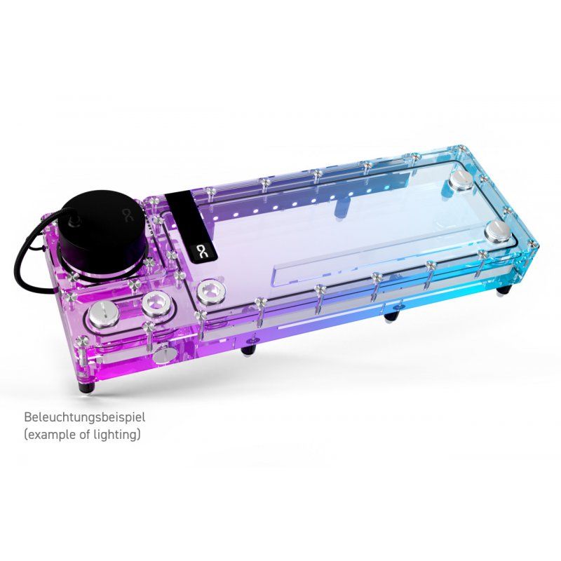 Alphacool Core Flat Reservoir 360 Left mit VPP Apex Pumpe""