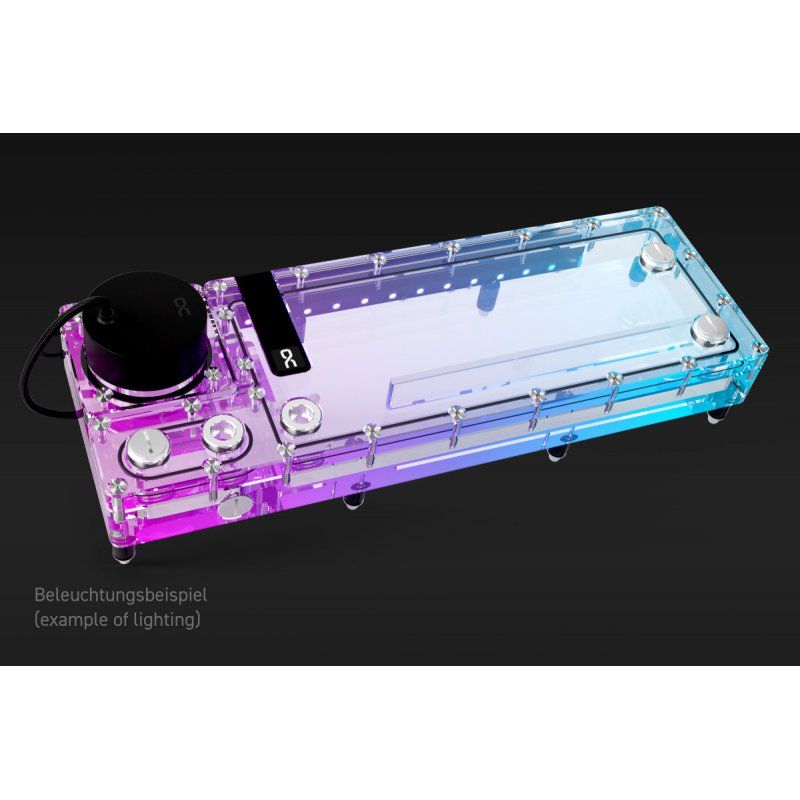 Alphacool Core Flat Reservoir 360 Left mit VPP Apex Pumpe""