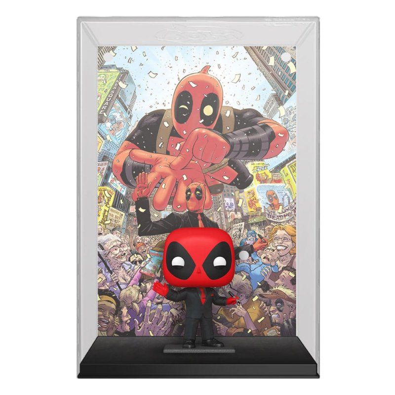 Marvel POP! Comic Cover Vinyl Figurine Deadpool (2025) 1 Deadpool in Black Suit 9 cm