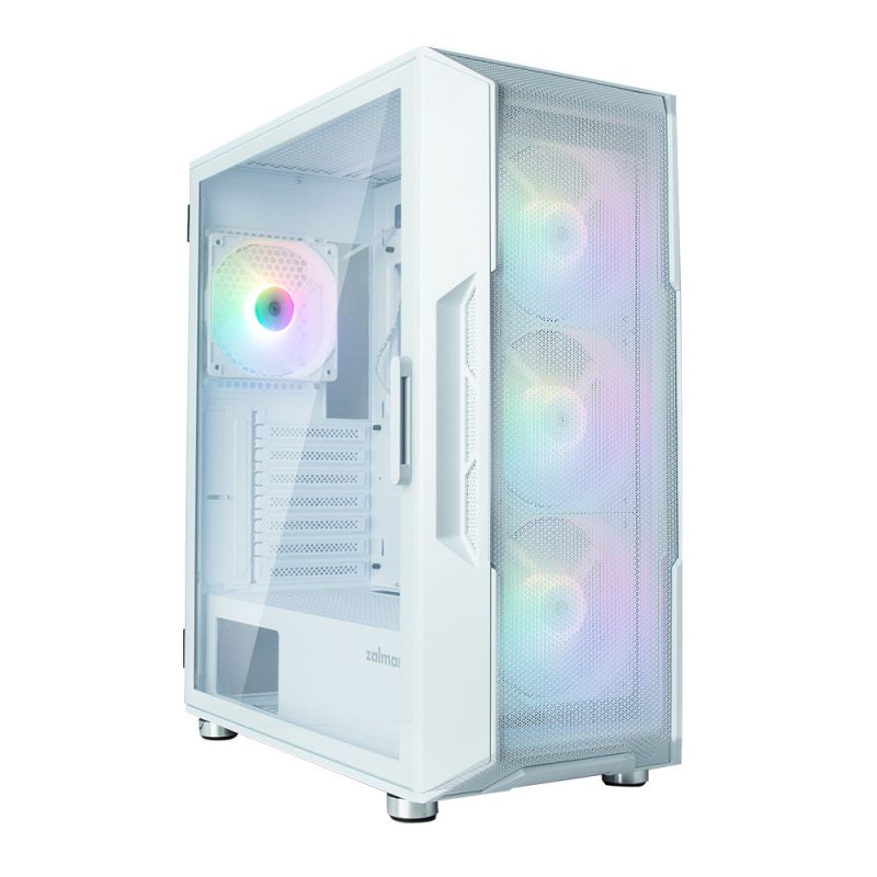 Boitier Moyen Tour ATX Zalman I3 Neo RGB avec panneau vitré (Blanc)