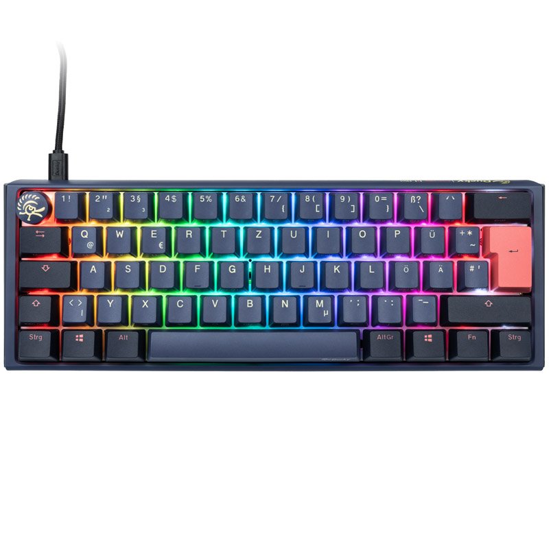 Ducky One 3 Cosmic Blue Mini Gaming Tastatur, RGB LED - MX-Ergo-Clear