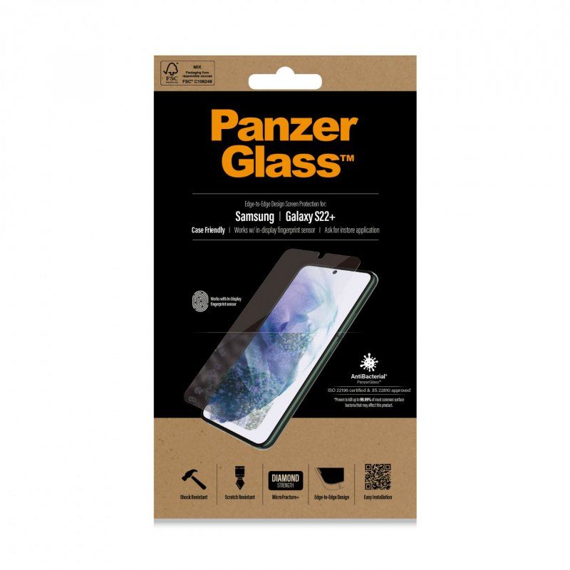 PanzerGlass 7294 écran et protection arrière de téléphones portables Protection d'écran transparent Samsung 1