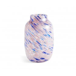 HAY - Splash Vase Round L - Pink and blue (541361)