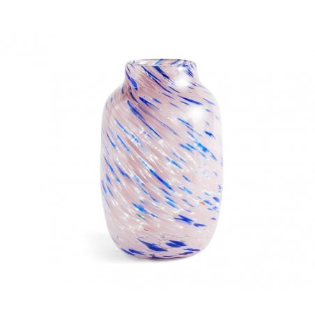 HAY - Splash Vase Round L - Pink and blue (541361)