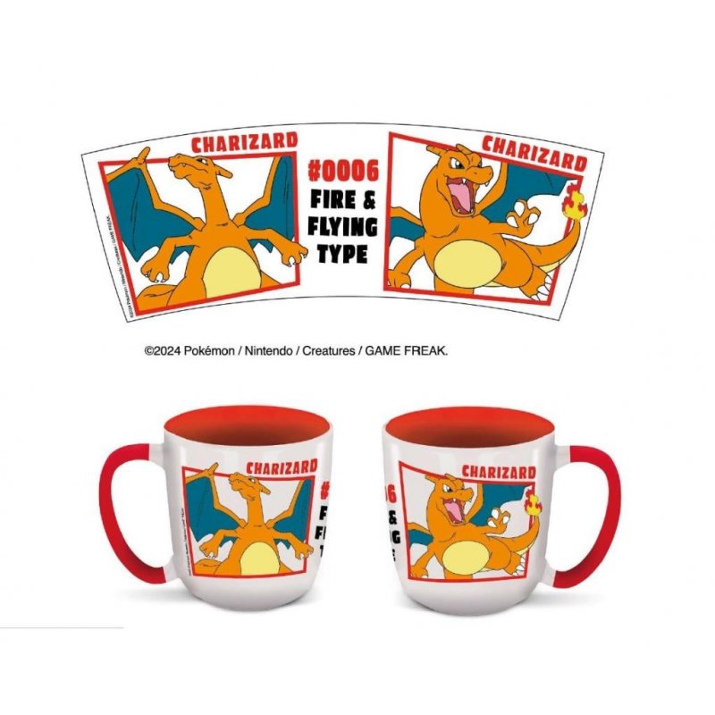 POKEMON - Dracaufeu- Mug Elite Intérieur Coloré - 384ml