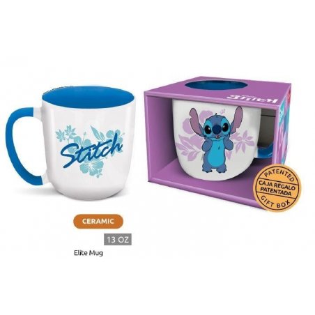 STITCH - Flower - Mug Elite Intérieur Coloré - 384ml