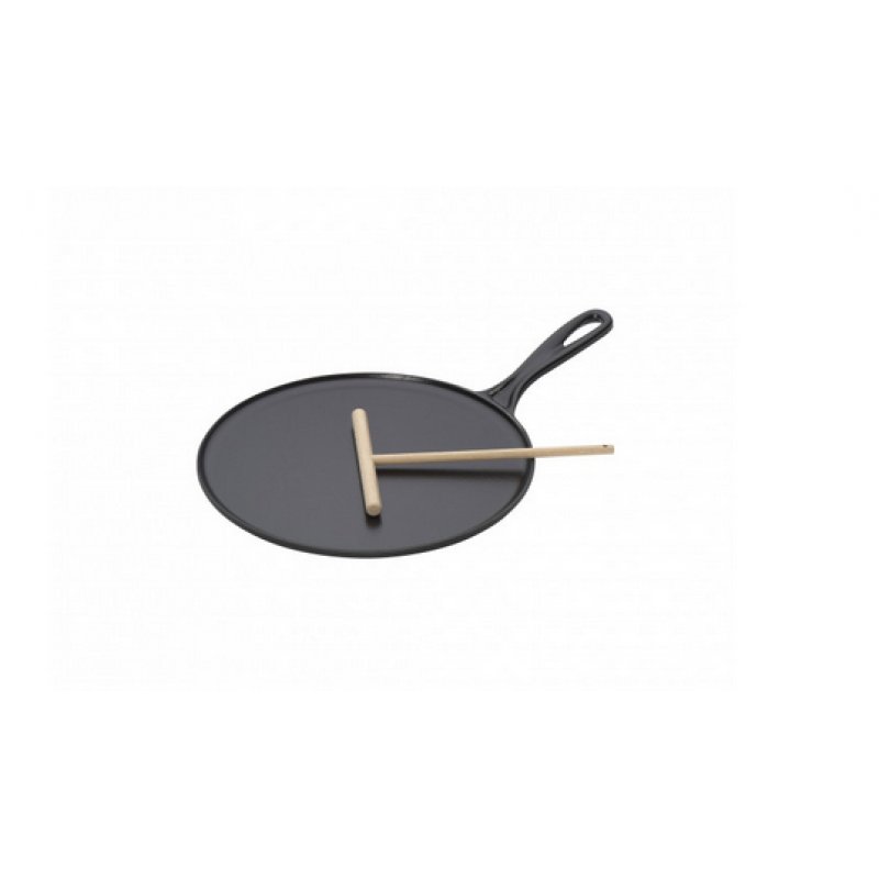 Le Creuset Cast Iron Crepe Pan 27cm black Schwarz (20136270000460)
