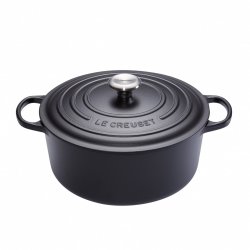 Le Creuset Signature Roaster round 26cm black Schwarz (21177260000430)