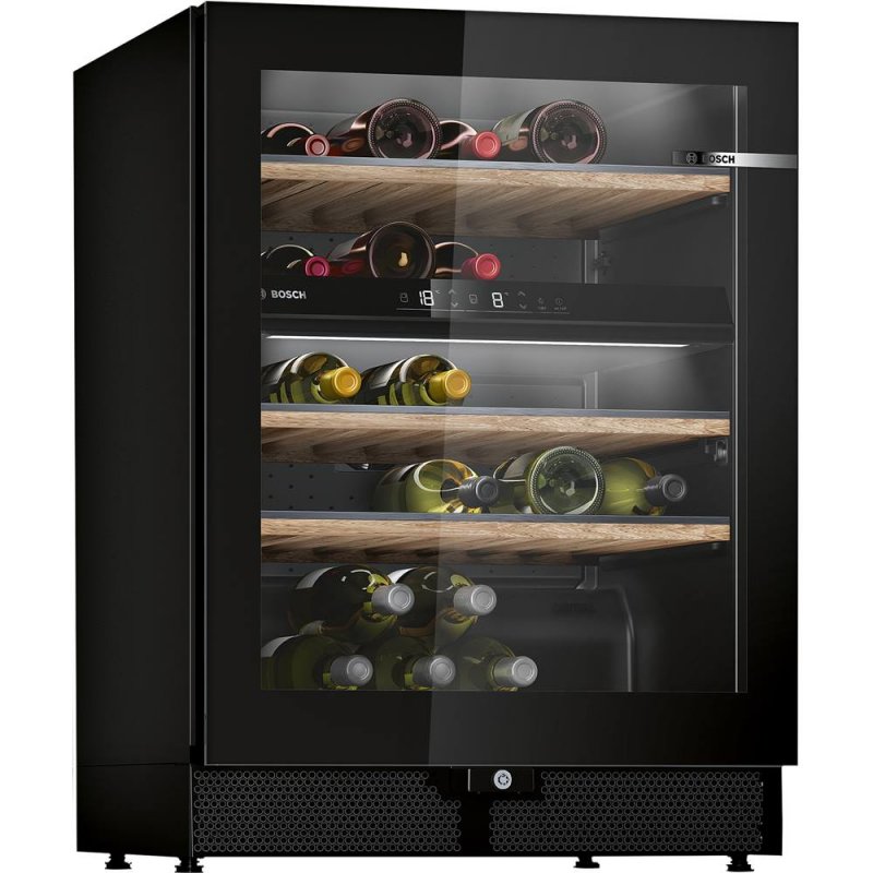 Bosch Serie 6 KWK16ABGB wine cooler Compressor wine cooler Freestanding Black 44 bottle(s)